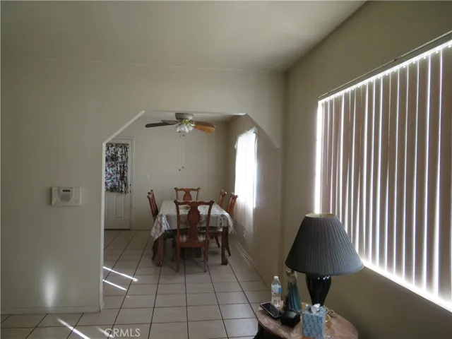 View of dining room from the living room