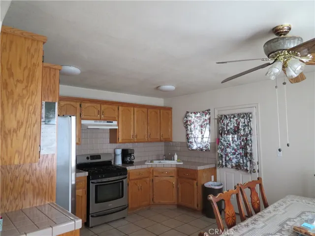 Kitchen and dining area