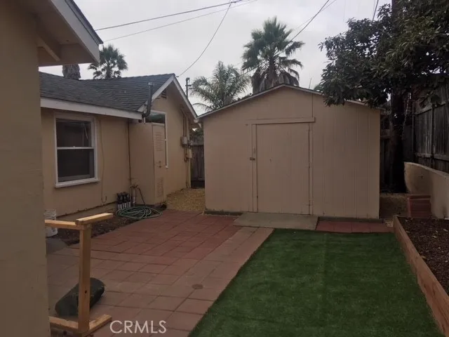 Back Yard with Shed