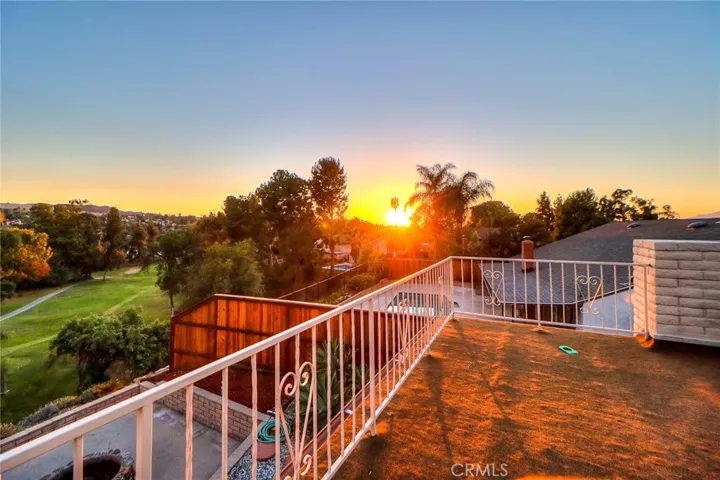 Sunset View from Upstairs Deck