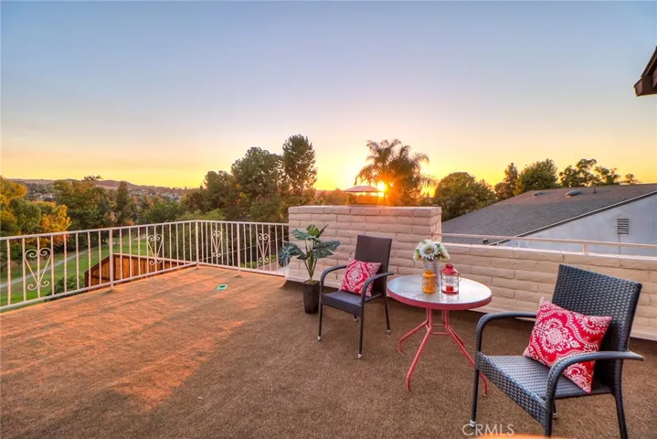 Sunset view from Upstairs Deck