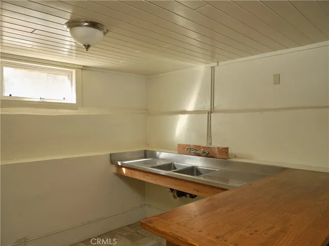 Bar counter in basement area