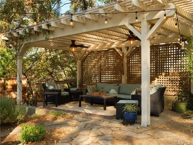 Lighted pergola