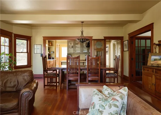 Open living, dining and kitchen