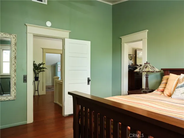 Master bedroom with 2 walk-in closets