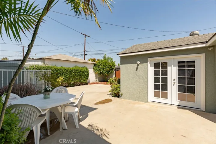 French Door Access to Added Bonus Workshop/Office attached to Garage with 1/2 bath
