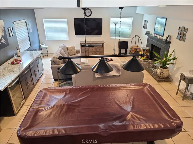 Massive family Room w/Fireplace and Built-in Bar/Serving Area