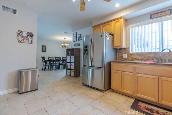 Kitchen open to Dining Area