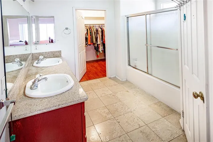 Master bath with walk in closet