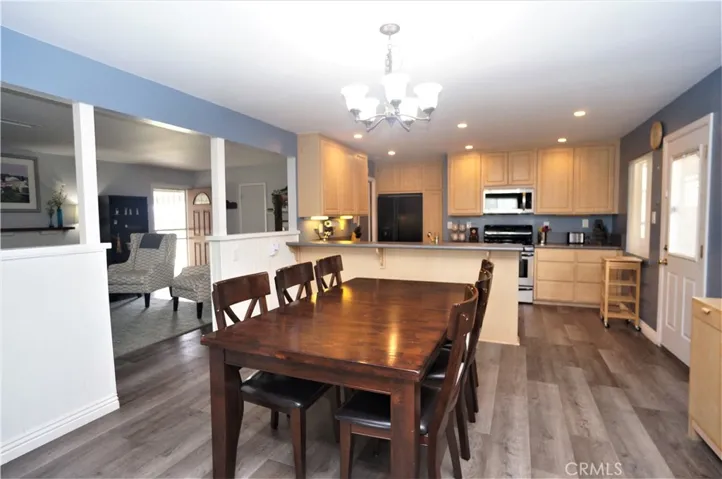View towards kitchen from Family room entrance