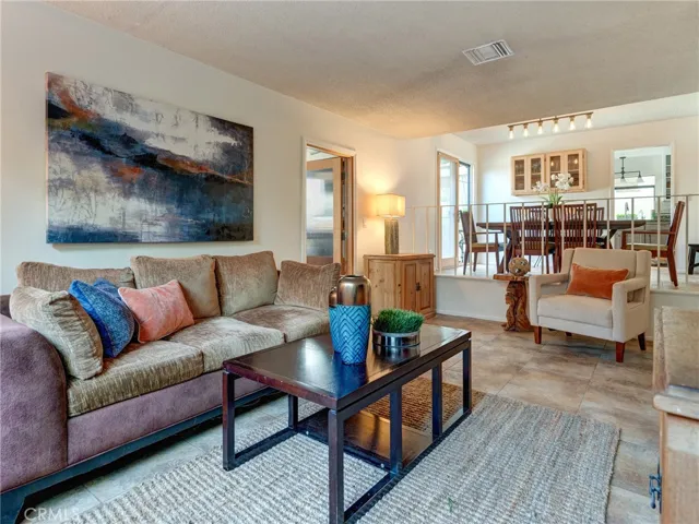 Family room adjacent to the dining area.