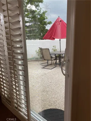 Back yard off of master bedroom