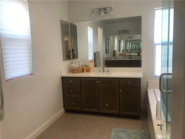 1st vanity in the master bath.