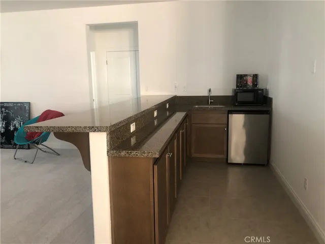 Bar at the bonus room.