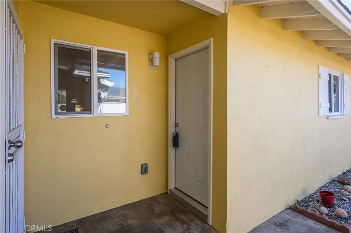 Access door to the garage