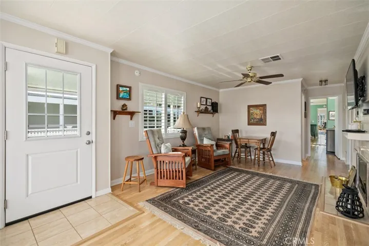 Front entry into living/family rooms