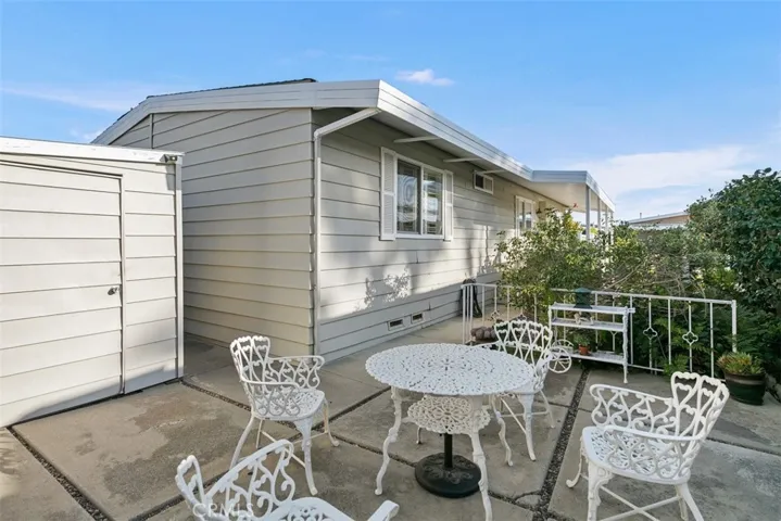 back yard area