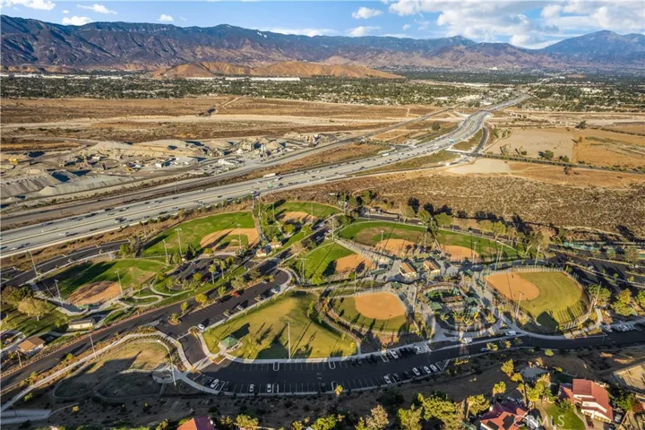 A quick jump to the 210 freeway and right next to a brand new baseball park.