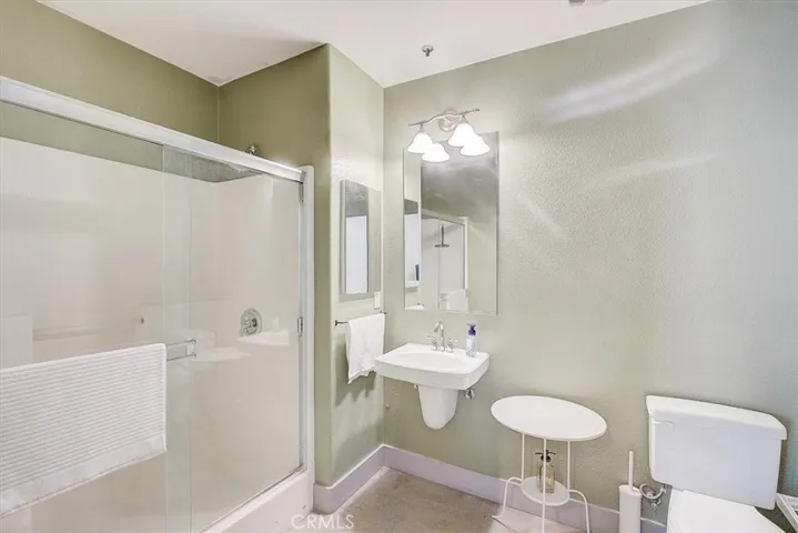 Bathroom attached to workspace