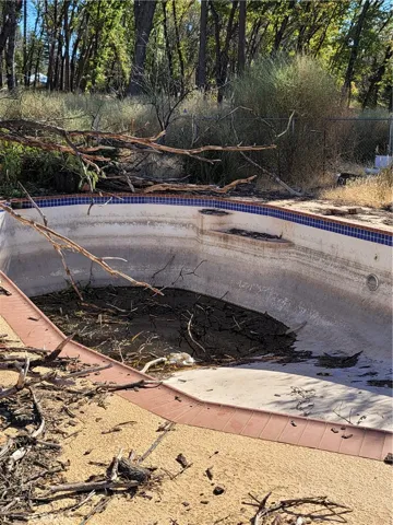 existing pool with deck