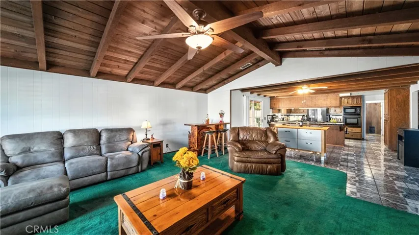 Another view of family room looking to the kitchen