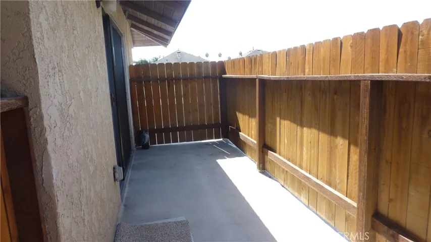 Large balcony.