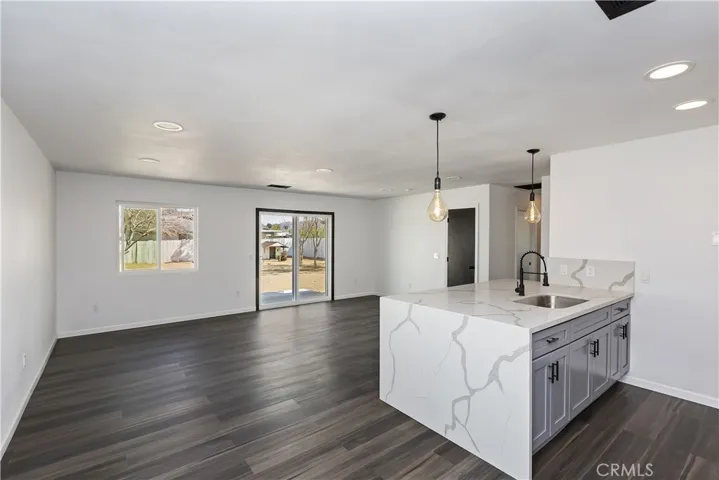 Living Room/Dining Area & Kitchen