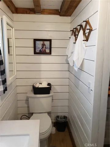 bathroom in cottage with loft