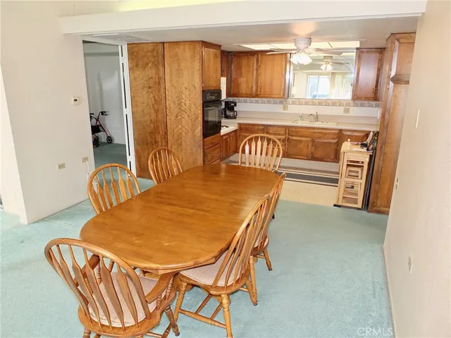 Dining area and kitchen