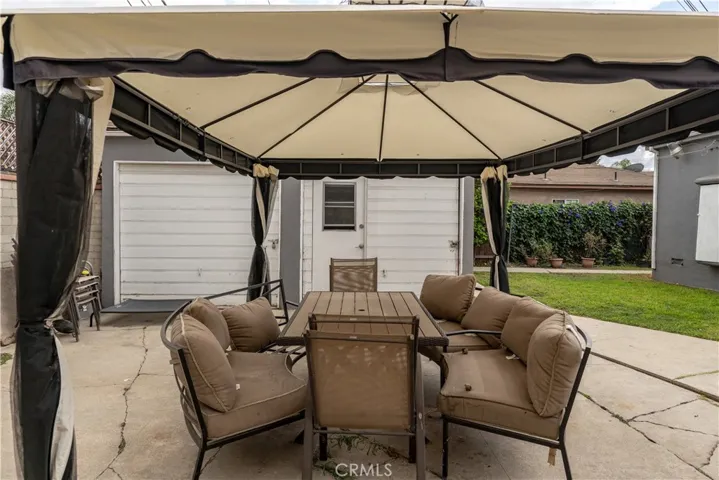 Backyard and Garages