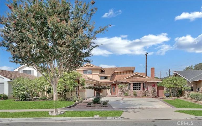 Another view of the front with brick accents.