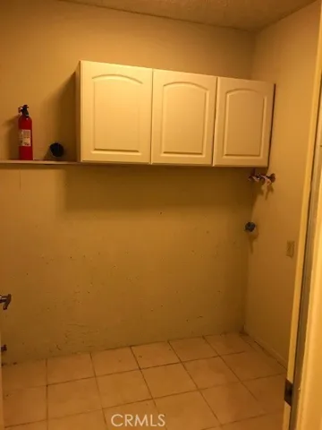 Laundry hook ups on garage level