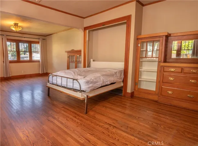 Murphy bed in living room