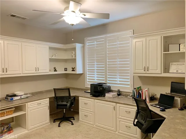 downstairs bedroom, converted to an office