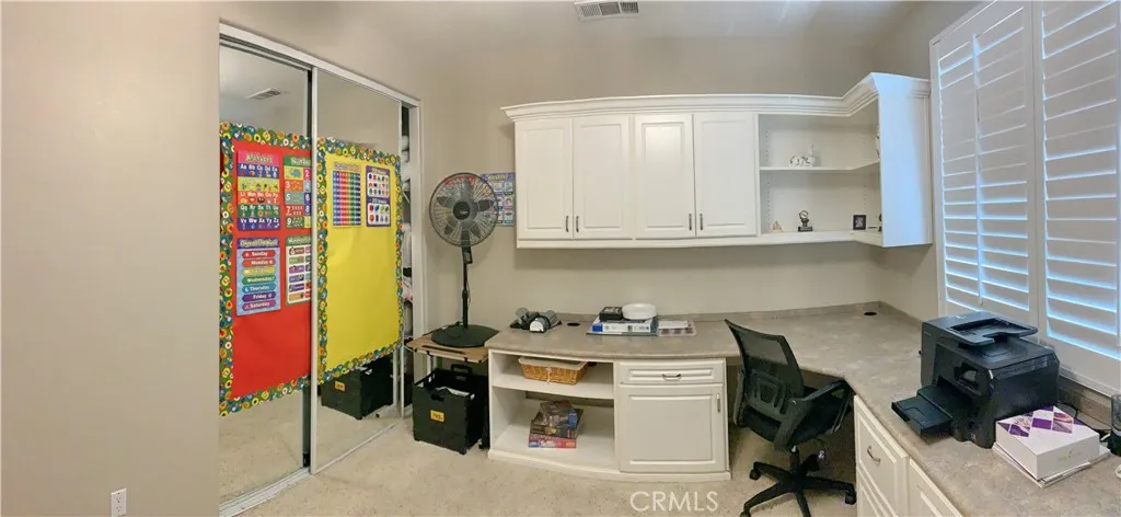 downstairs bedroom, converted to office