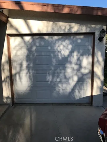 Front of garage