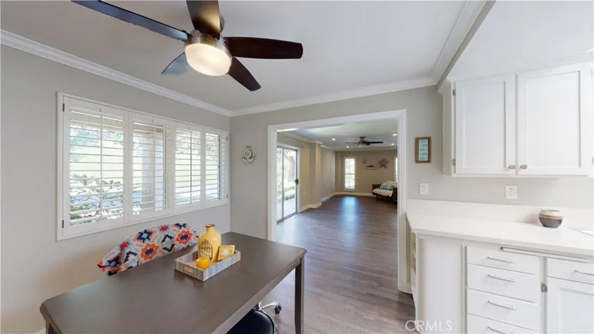 New ceiling fans with remotes.