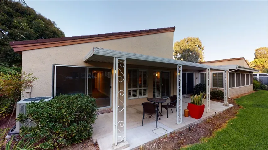 Covered private patio area.
