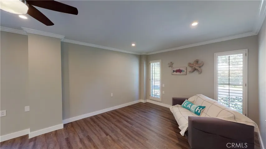 Plantation shutters, new LED lignting, crown molding and vinyl plank flooring throughout.