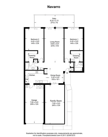Builder Floor Plan - Navarro with Family Room