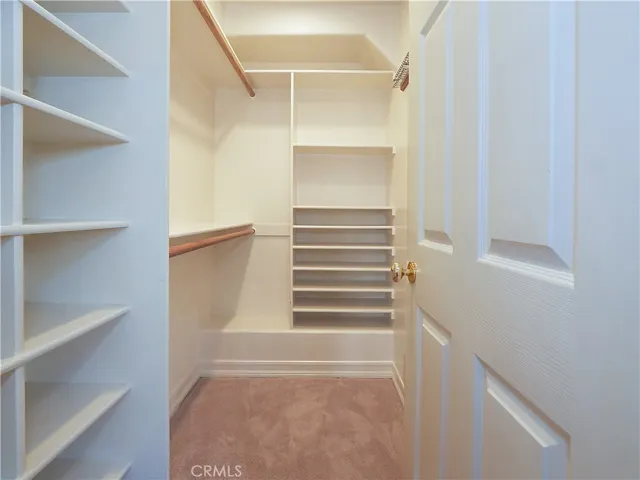 2 walk in closets in master bedroom