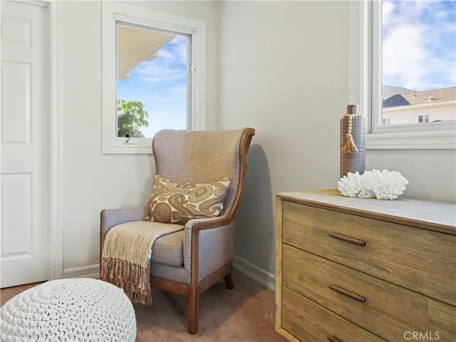 master bedroom with fireplace & 2 walk in closets
