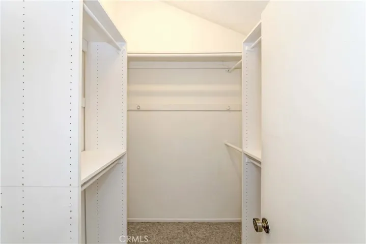 Larger bedroom walk-in closet