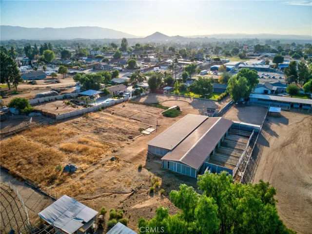 Aerial view of lot from rear