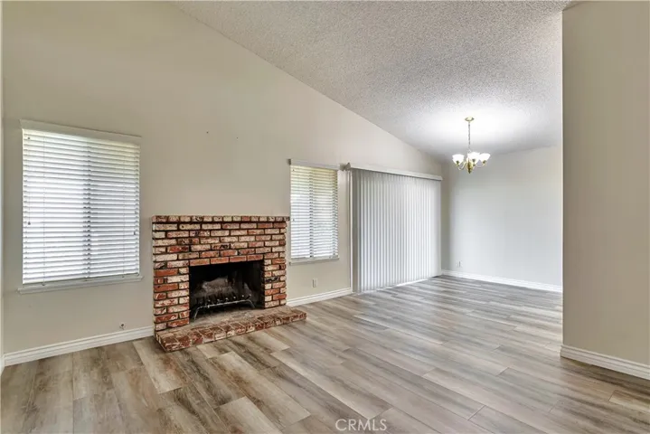 Living room and Dining room with slider to the back