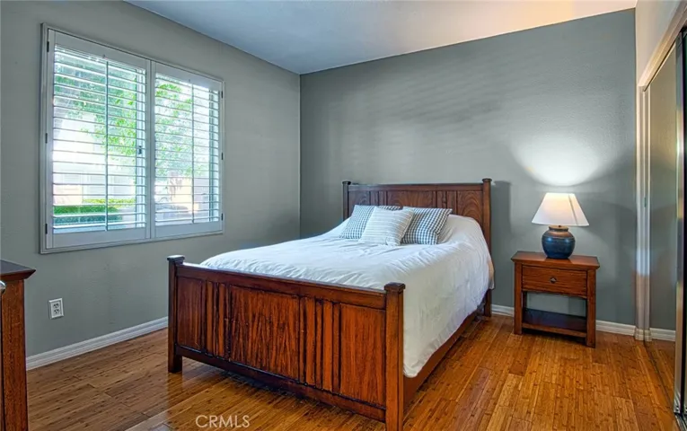 Beautiful bedroom set is included with the home.