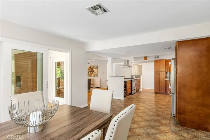 The kitchen is also open to the formal dining room.