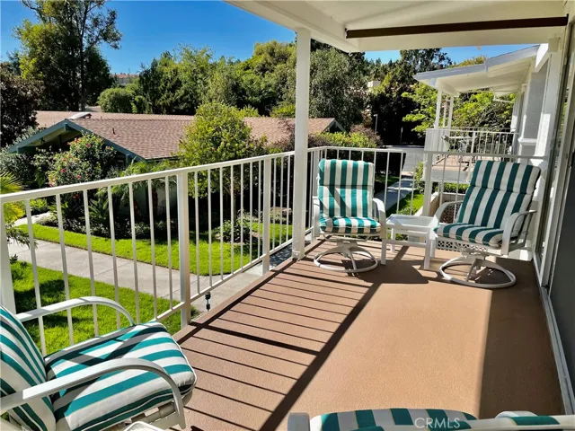 Large patio with views