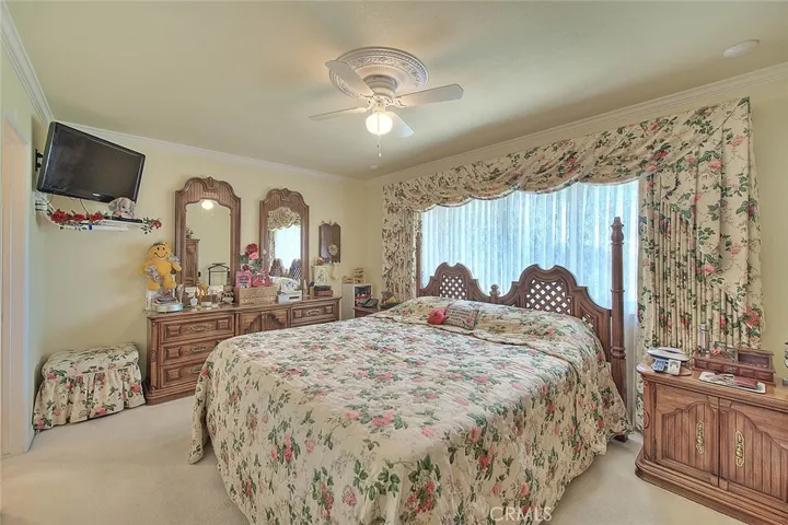 Large master retreat with a view fo the valley