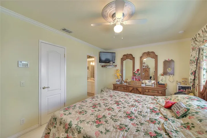 Large walkin closet and room for a king size bed